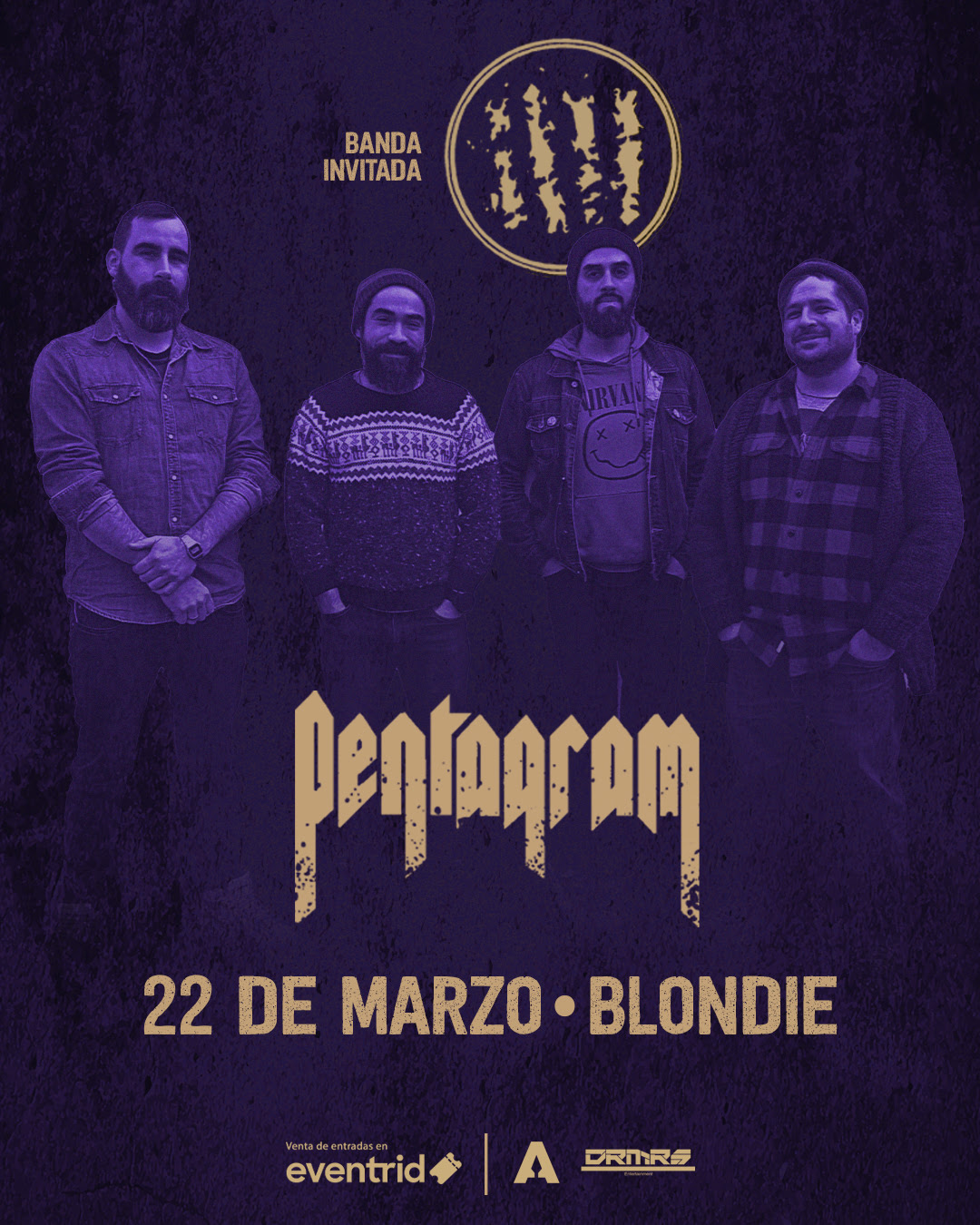 IIII será la banda invitada para el regreso de Pentagram